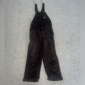 Carhartt Overalls Double Knee Adjustable Bib 34 by 32 RN14806 Brown